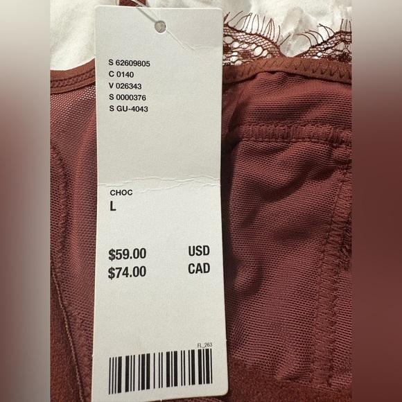 Urban Outfitters Rich Brown Lace Corset Bra with Boning, Adjustable Straps. NWT - Picture 7 of 15